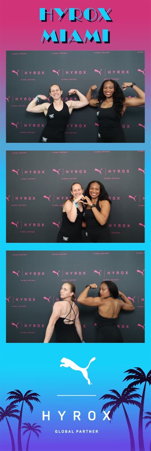 Athletes at the HYROX Miami event